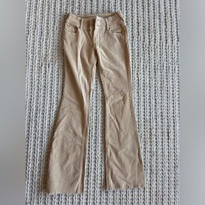 Corduroy, low rise, boot cut, jean